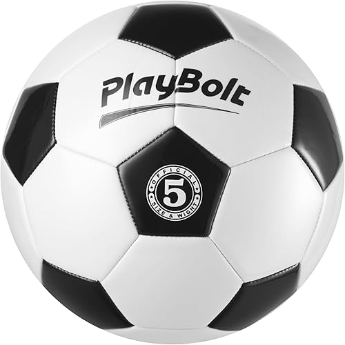 Miniatura 9 de Soccer Ball Size 2/3/4 or 5 - Premium PVC Leather Cover - Youth Soccer Balls with Pump - Sports Training, Practice, Match & Game Ball for Kids,