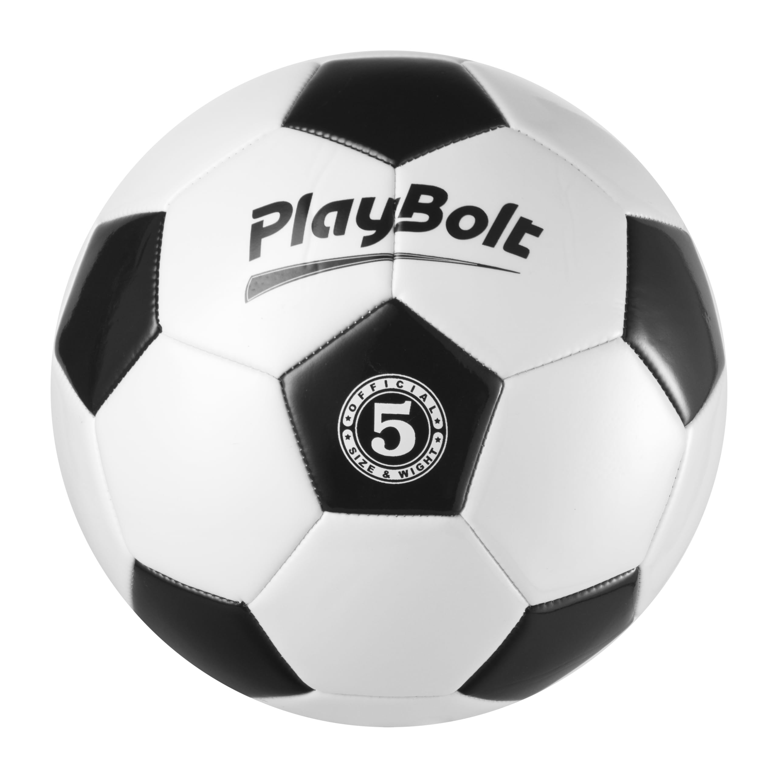 Soccer Ball Size 2/3/4 or 5 - Premium PVC Leather Cover - Youth Soccer Balls with Pump - Sports Training, Practice, Match & Game Ball for Kids, Toddlers, Teens & Adults (Pack of 1 or 4)
