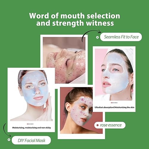Miniatura 5 de Fokiabin Mascarilla facial profesional de gel natural para tratamientos faciales, máscara de goma iluminadora e hidratante, 23 onzas líquidas para