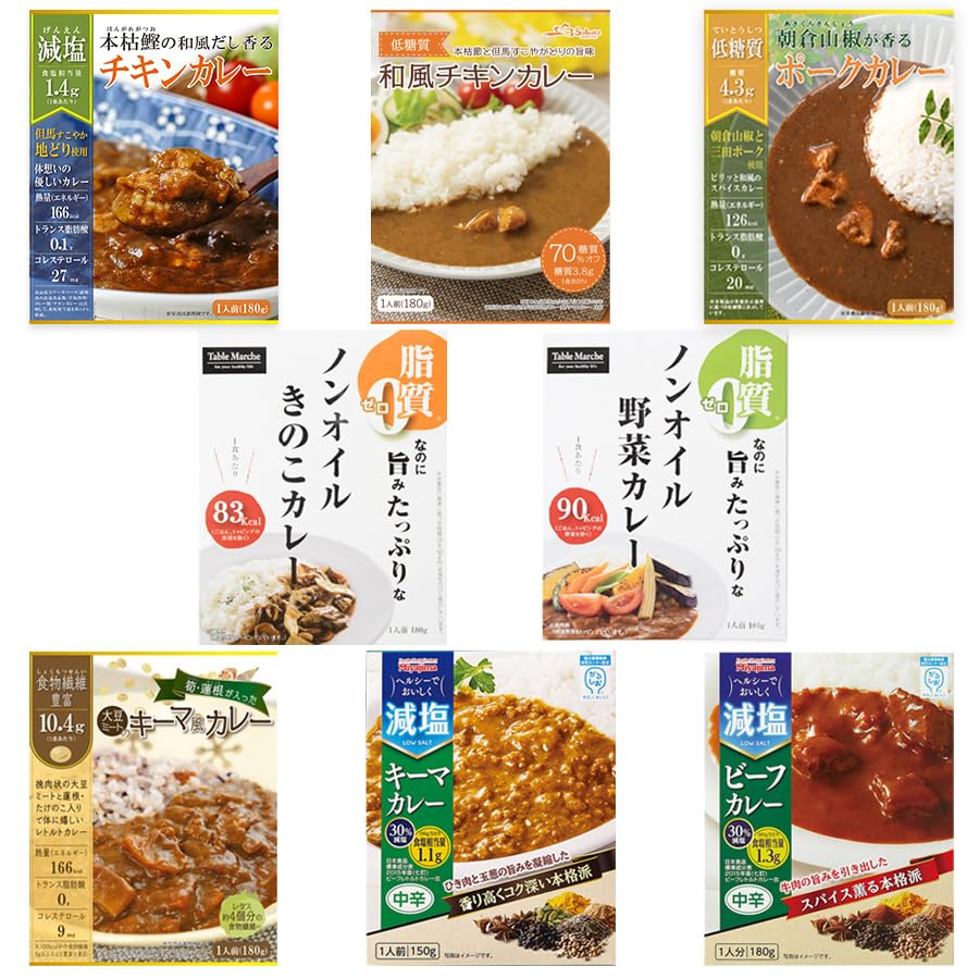 Amazon.co.jp: 健康志向 レトルト カレー 詰め合わせ セット (8