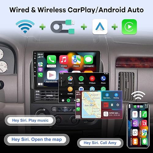 Miniatura 4 de [2G+32G] Radio de coche para Jeep Grand Cherokee 1999 2000 2001 2002 2003 2004, pantalla táctil Android de 9 pulgadas, estéreo de coche,