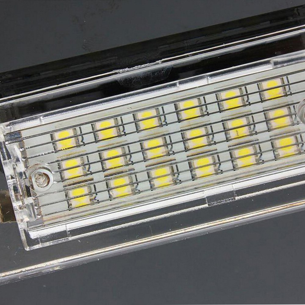 1 Paire Voiture LED Plaque D'immatriculation Lumières 3528 SMD 18 LED Queue Blanche Ampoules pour BMW E53 / X5 E83 X3