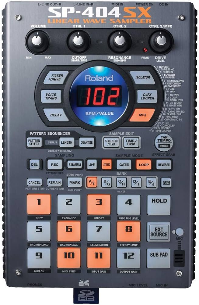 Amazon.com: Roland SP-404SX Portable Power-Sampler w/FX (SP404SX  
