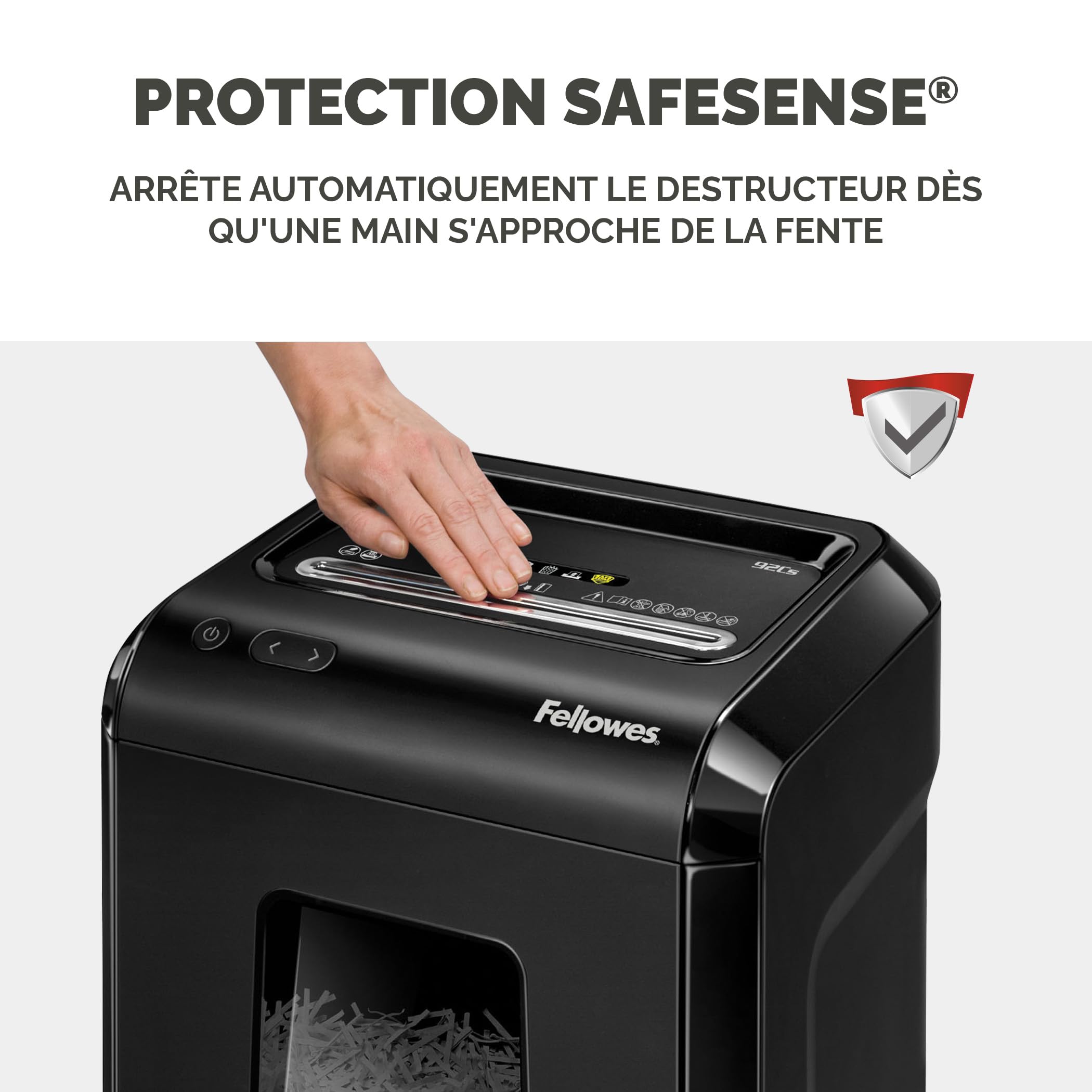 Fellowes Destructeur de documents 92Cs Coupe Croisée 18 feuilles