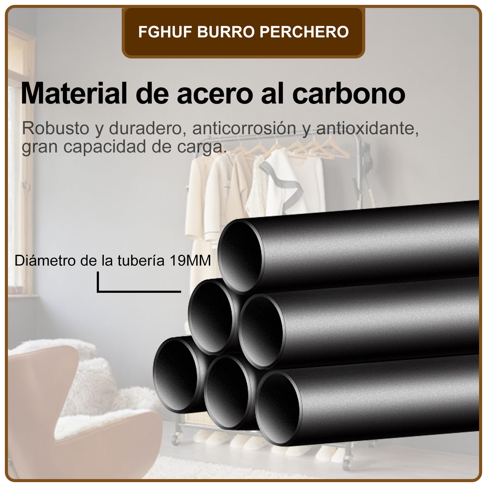 Perchero Metálico Con Ruedas, Burro De Ropa Resistente, Puede Guardar Ropa, Sombreros, Bolsos Y Zapatos (Negro, 90 cm)