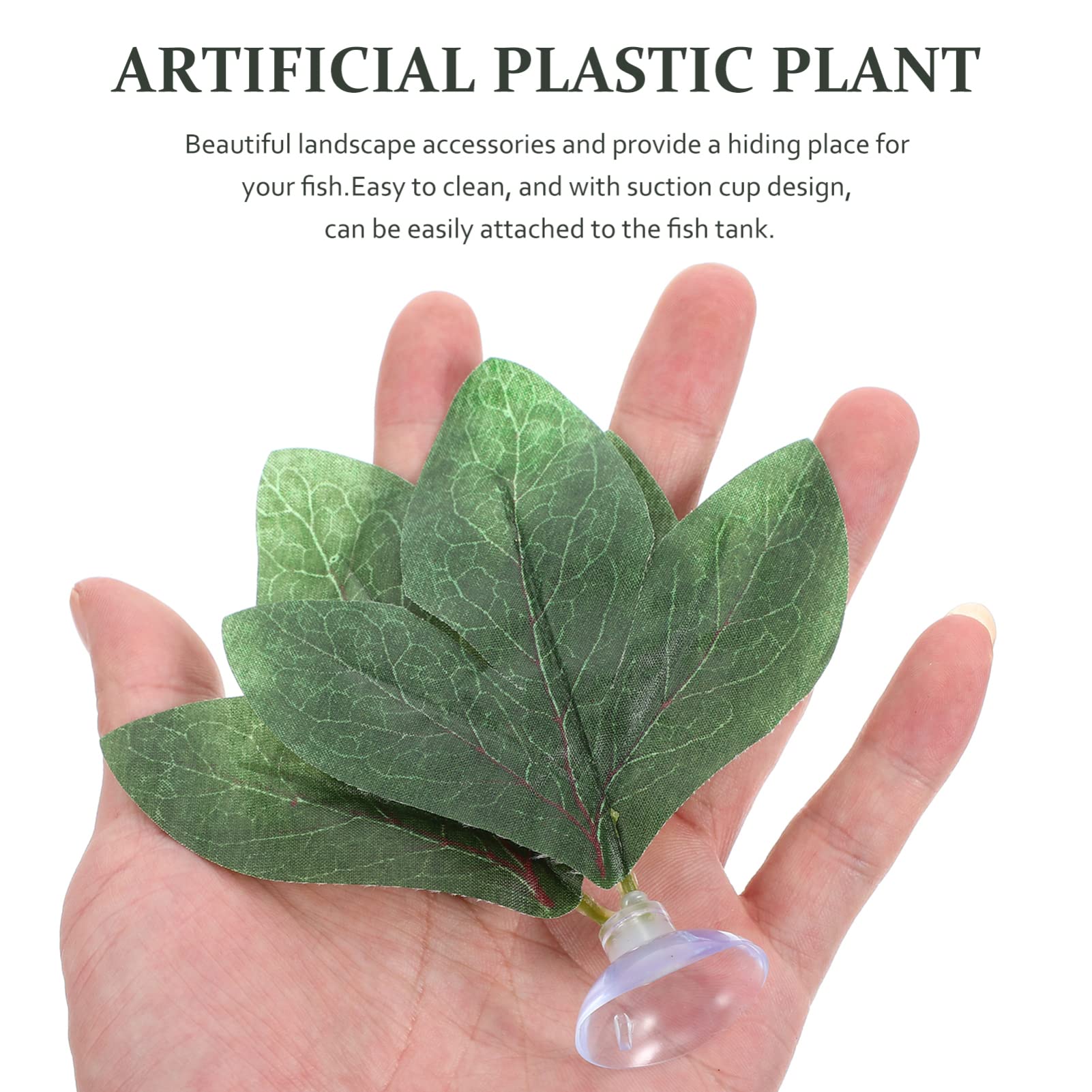 YARNOW 4 Juegos Hojas Artificiales De Plantas Ornamento del Acuario Plantas Artificiales Artificial Plants Decoración Pecera Hojas De Plantas De Plastico Decoración De Peces 4 Uds * 4