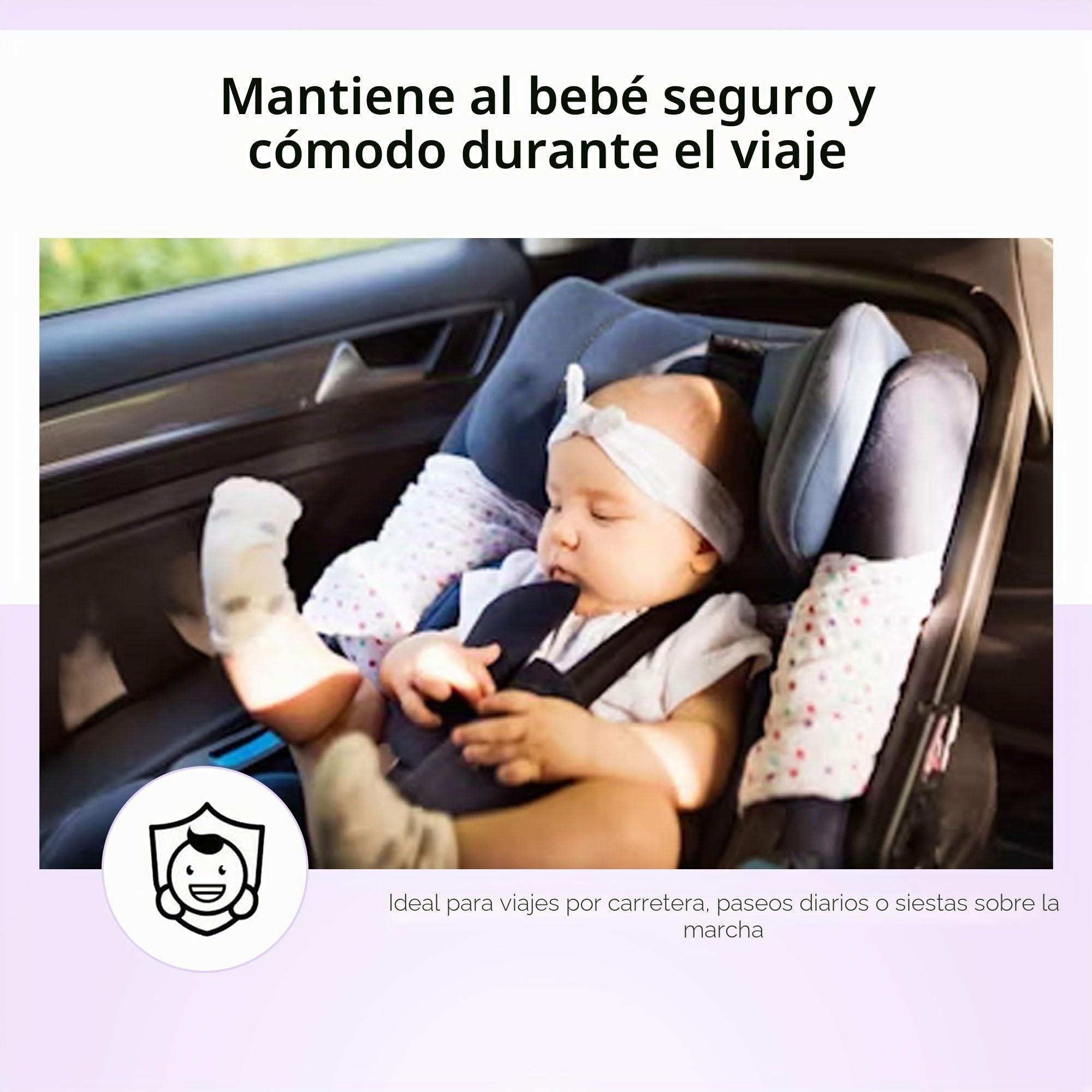 Dooky Universal Pads Black Uni Cubre cinturón y cojines de cinturón para el portabebés y asiento de coche (para cinturones de 3 y 5 puntos, para la mayoría de las marcas), Negro, 126941