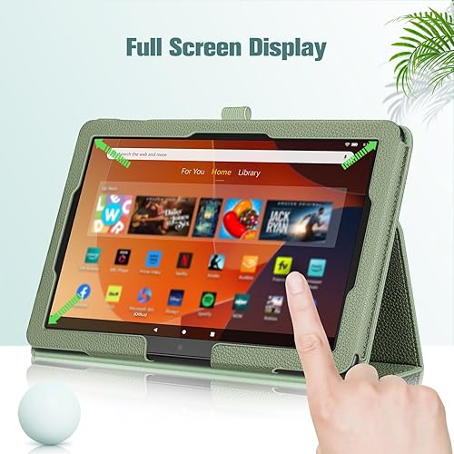 Miniatura 7 de Fintie - Funda tipo libro para tableta Tienda Fire HD 10 y Fire HD 10 Plus (solo compatible con versión de 11 generación 2021), Funda de pie delgada