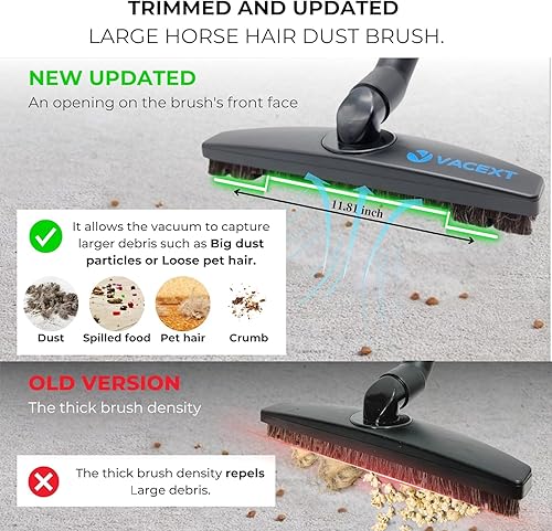 Miniatura 9 de Accesorios de cepillos de vacío con kit de adaptador de manguera universal compatible con Shark Rotator NV350 NV360 AZ3002 NV501 HV371, accesorios