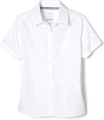 French Toast Girls Short Sleeve Blouse with Pocket
