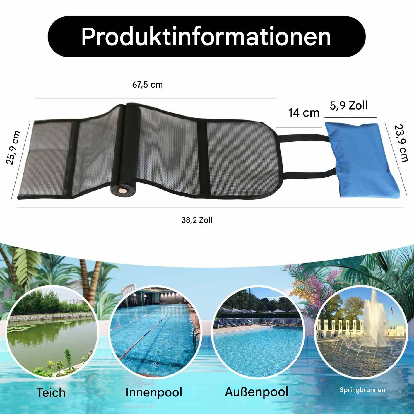 Tier-Rettungsrampe Für Pool & Teich - Sicherer Ausstieg Für Kleine Tiere