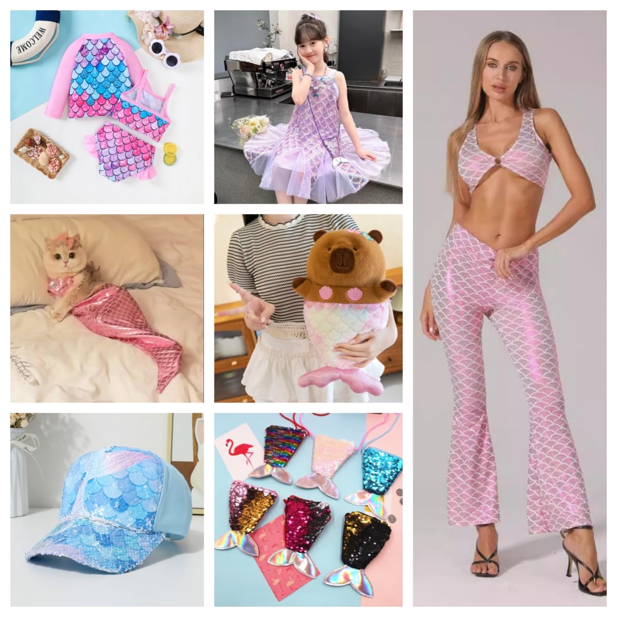 Syrenka, cekiny, materiał o szerokości 130 cm, materiał opalizujący, błyszczący materiał rybny, cekiny, materiał dekoracyjny do szycia, szampana