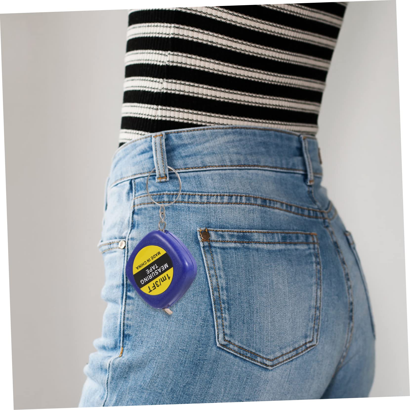 10 Ensembles Porte-Clés Pour Mini-Mètre À Ruban Mètre Numérique Petit Mètre À De Poche Mesures Millimétriques Ruban À Mesurer Flexible Et 20 pièces * 10