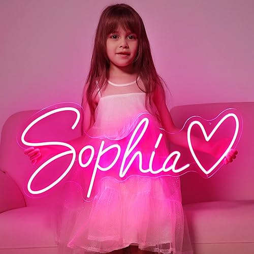 Neon Personalizado - Cartel Luminoso Led Personalizado Decorativos Pared Neon Letrero Luminoso, Letras Personalizadas Lu
