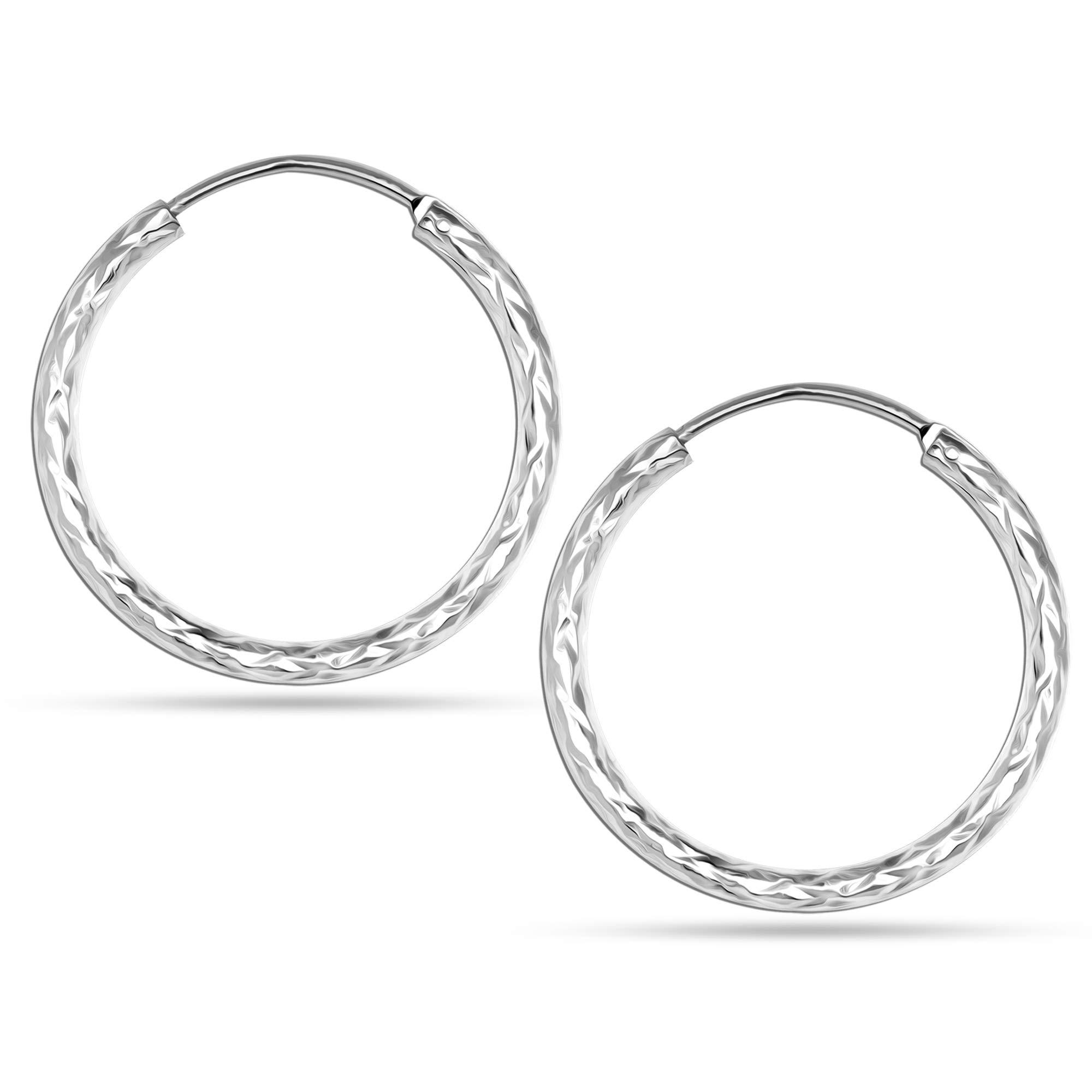 truesilver acpl 925 Sterling Silver BIS Hallmarked Fancy Bali Hoop Earrings for Women and Girls, 30 Millimeters-picture-32