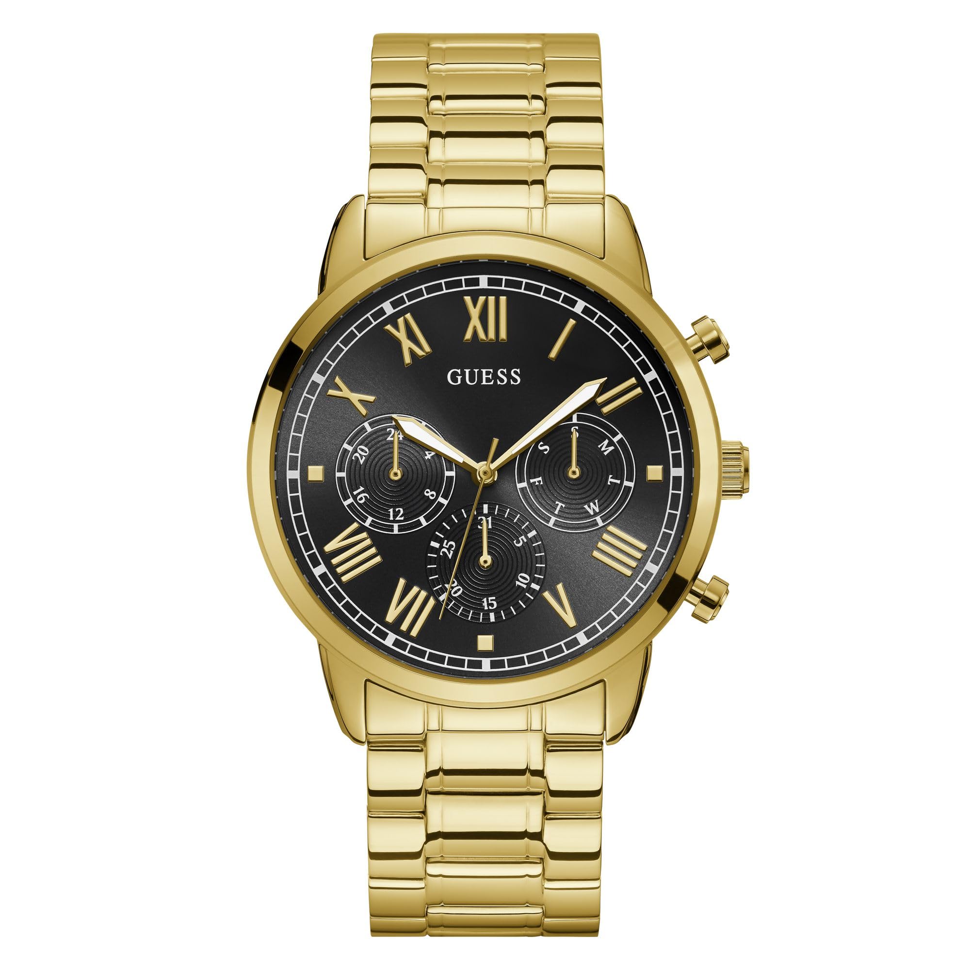 GUESS Men Black Round Stainless Steel Dial Analog Watch-U1309G2M (B0BLQTVY18) Amazon Price History, Amazon Price Tracker