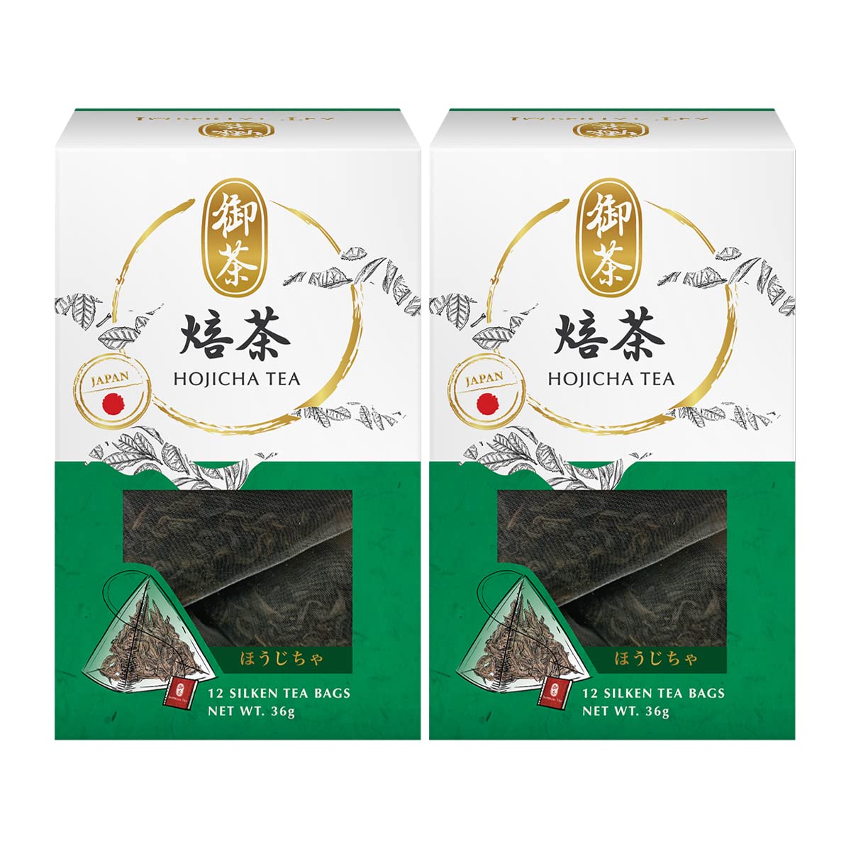 Imperial TeaHojicha Tea, Roasted Japanese Green Tea, 24 Silken Teabags x 3g (Pack of 2)