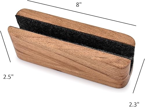 Miniatura 5 de EDHAS Soporte vertical para computadora portátil de madera de acacia para escritorio, compatible con Apple MacBook, Microsoft Surface, computadoras