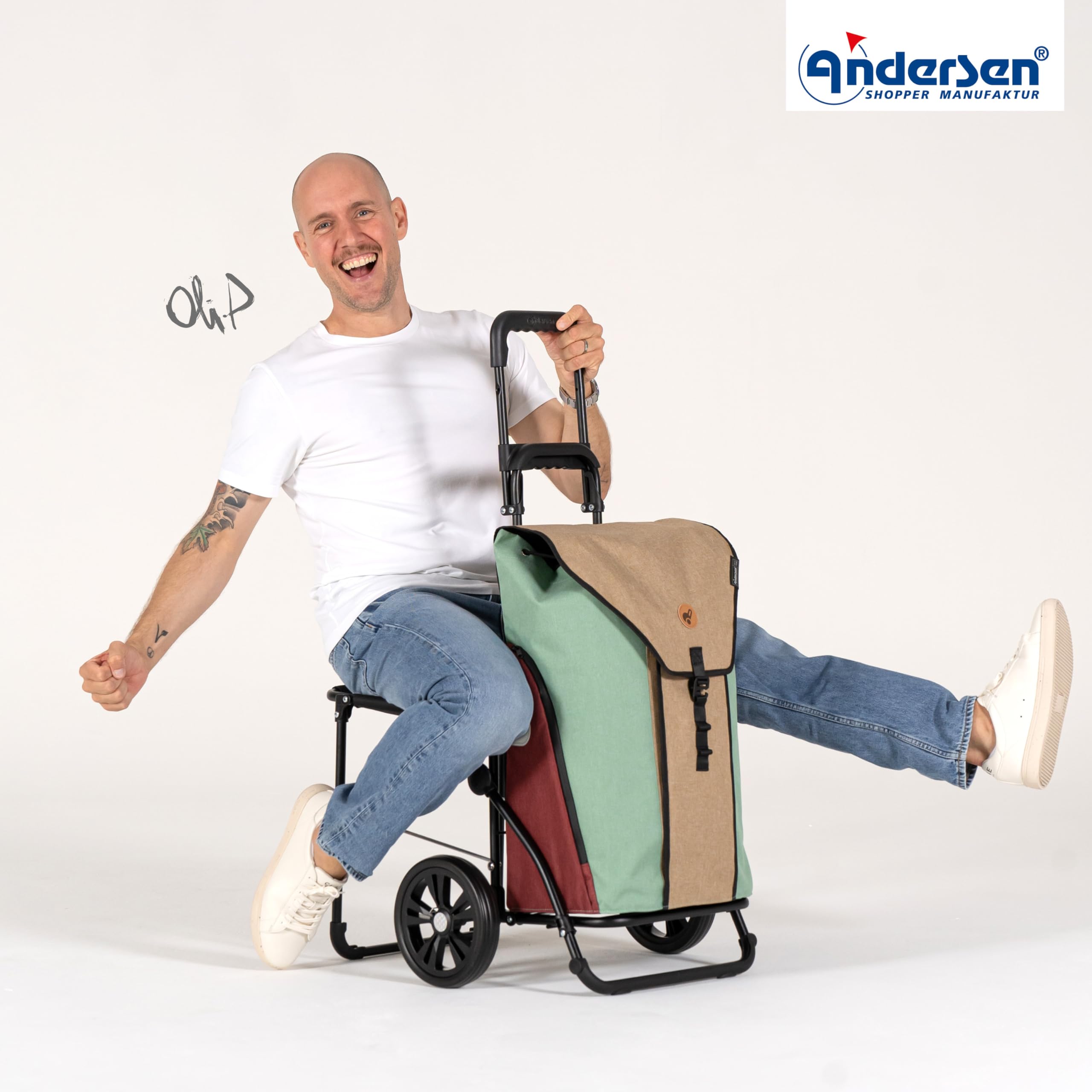 ANDERSEN Einkaufstrolley - Komfort Shopper Oli.P 2.0 beige