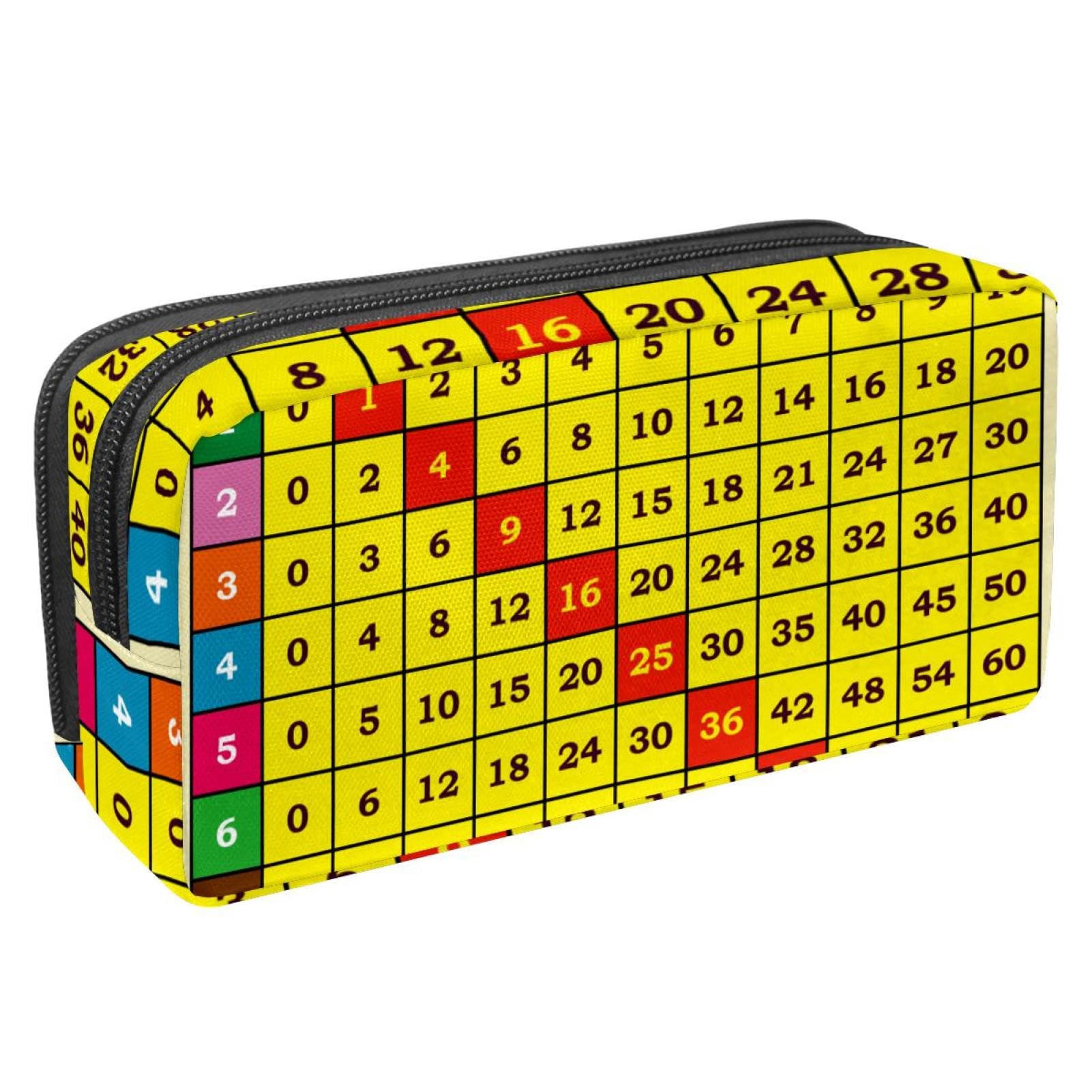 Eslifey Pencil Case, Multiplication Tables Large Capacity Pencil Pouch Stationery Pen Bag