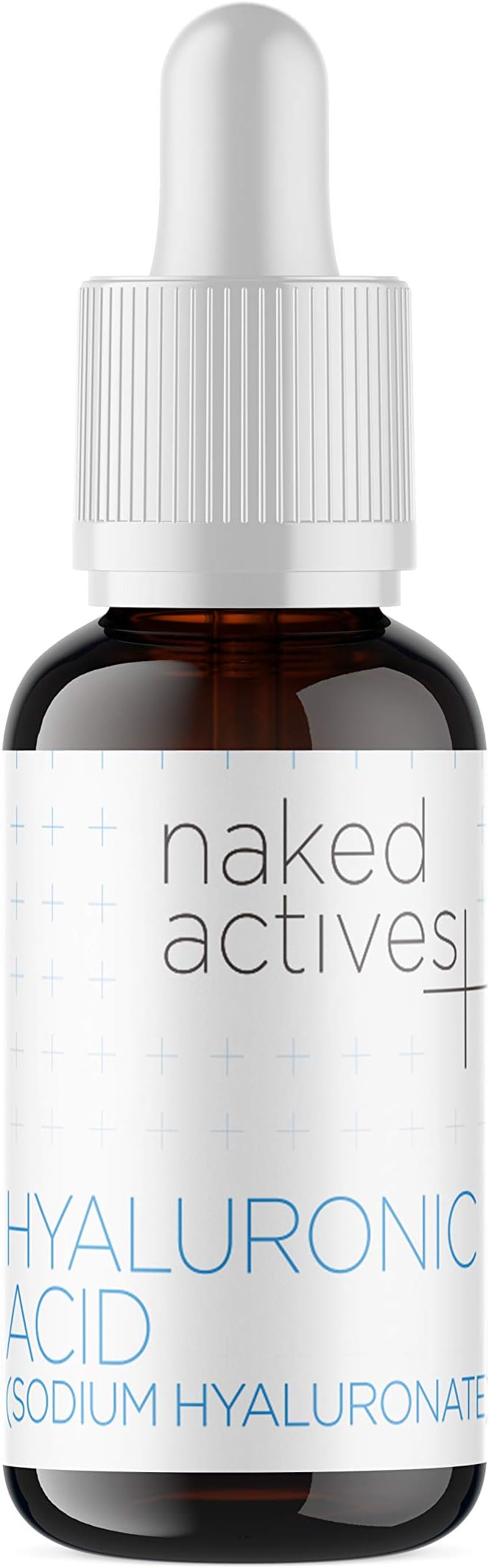 Naked Hyaluronic Acid. Vegan Sodium Hyaluronate Serum for Anti Aging and Skin Damage Repair. (1 Fl Oz)