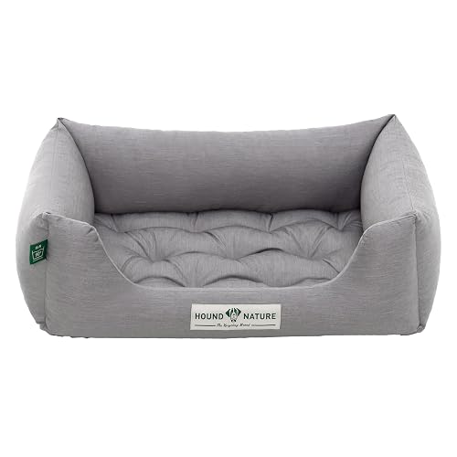 HOUND & NATURE Cama ortopédica para perros Zermatt, cesta para perros pequeños con borde alto, sofá…
