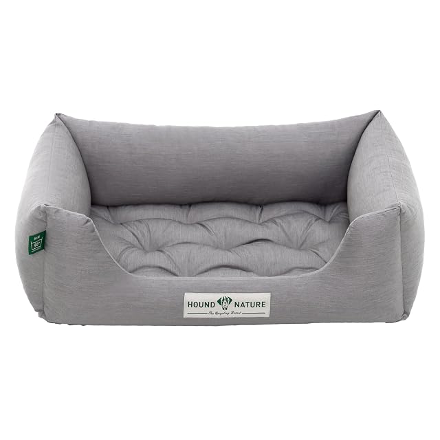 HOUND & NATURE Cama ortopédica para perros Zermatt, cesta para perros pequeños con borde alto, sofá…