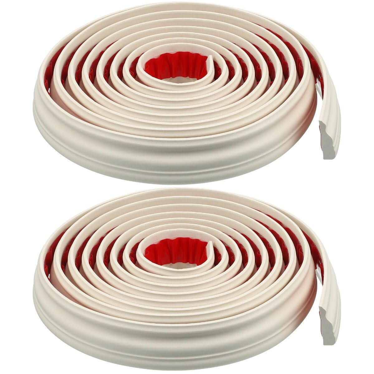 ULTECHNOVO 2 Roll Wall Molding Trim Peel and Stick Rail, Self-Adhesive Panel Moulding Kit, Flexible DIY Home Decor Wallpaper Border for Mirror Border Wall Lines, 5M