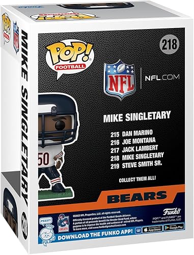 Miniatura 3 de Funko POP! NFL: Legends - Mike Singletary - (Bears) - Collectable Vinyl Figure - Gift Idea - Official Merchandise - for Kids & Adults - Sports Fans