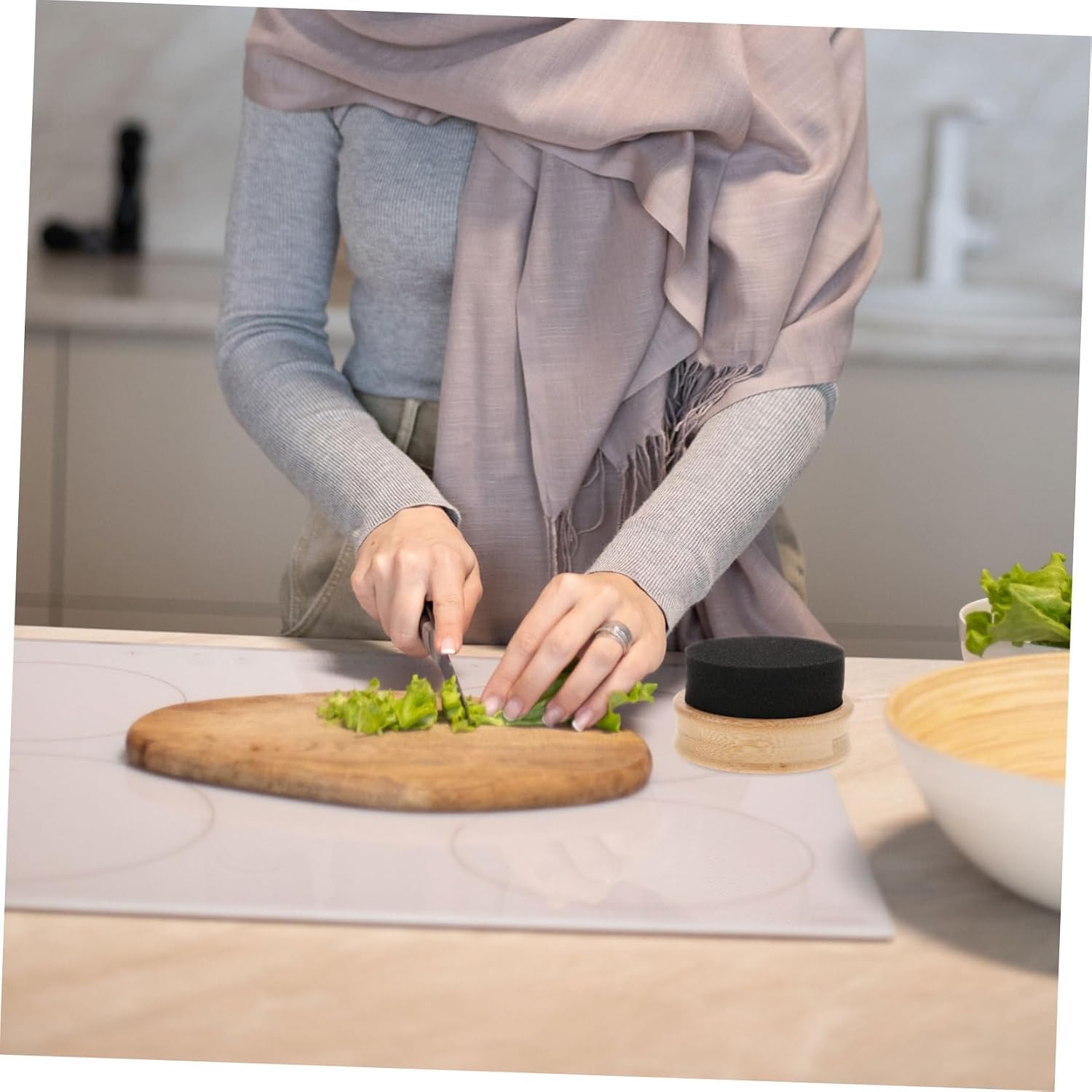 MERRYHAPY Wooden Board Wax Applicator Cutting Board Oil Applicator Ergonomic Design for Easy Application