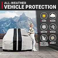 Vista 94 de iCarCover Compatible con Mazda Mazda2 Hatchback SUV 2011-2014 Funda para automóviles, forma ajustada, acolchada, cubierta exterior completa