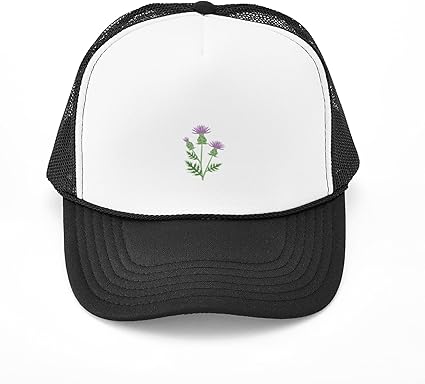 Amazon.com: CafePress Thistle Flower Plant Snapback Trucker