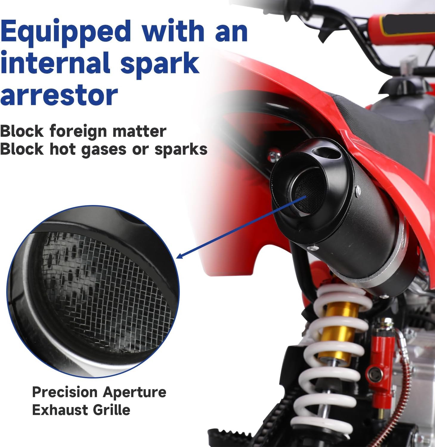 1.1 Inch Muffler Compatible with 125cc 110cc Chinese ATV 4 Wheeler Tao tao Coolster Apollo, Universal 28mm Exhaust Silencer for Pit Dirt Bike CRF50 SSR Baja with Heat Shield Tape Parts