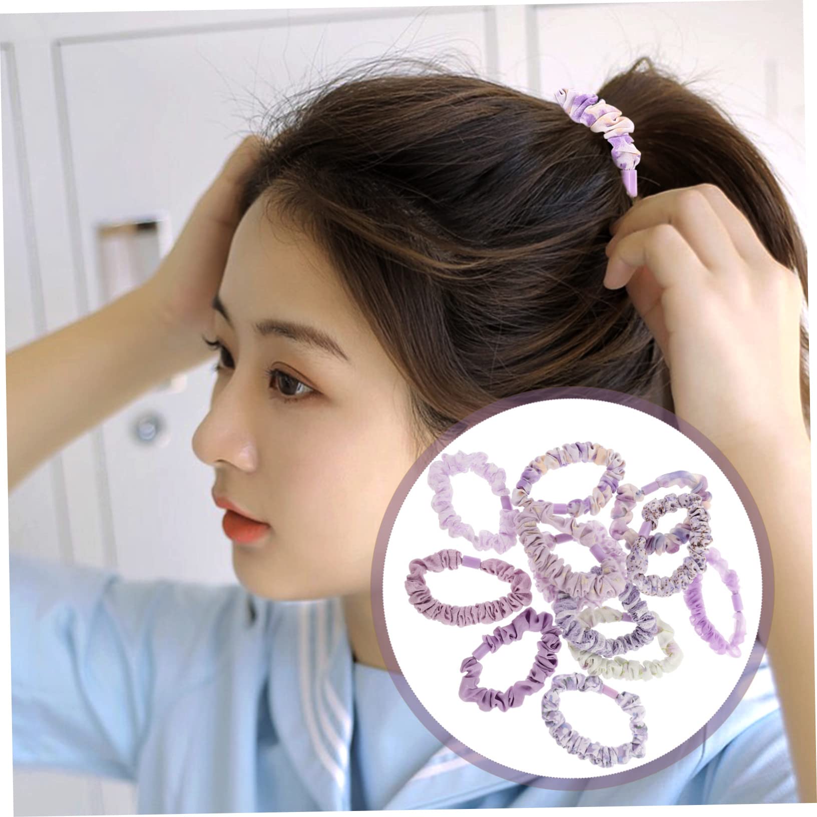 POPETPOP 5 Juegos De Elegantes Coleteros Para El Pelo Gomas Para El Pelo Para Niñas Y Mujeres Accesorios Elásticos De Moda Para El Cabello 12 Unidades X 5