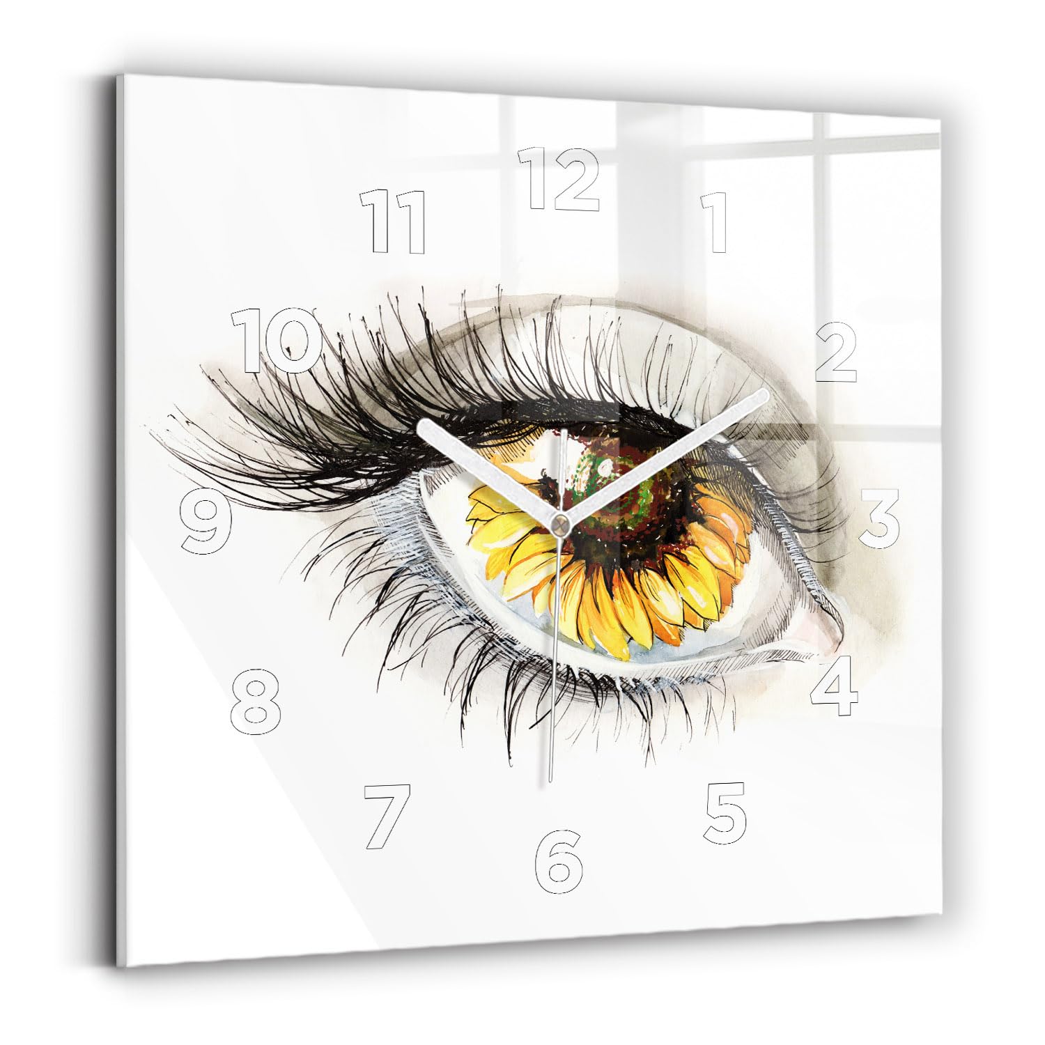 Horloge carrée silencieuse Wallfluent fini le bruit des aiguilles