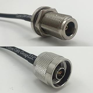 3 feet RG142 N FEMALE BULKHEAD to N MALE Pigtail Jumper RF coaxial cable 50ohm Quick USA Shipping