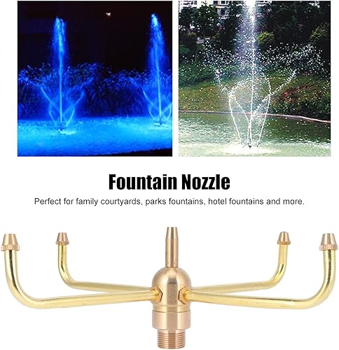 Miniatura 8 de Fydun G12 Fem Rosca G34 M Rosca 4 Brazo Girar Fuente de Agua Boquilla Sp Cabeza Rociador para Estanque de Jardín