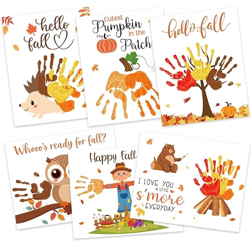 12Pcs Handprint Crafts for Fall Autumn Thanksgiving Classroom Activities |