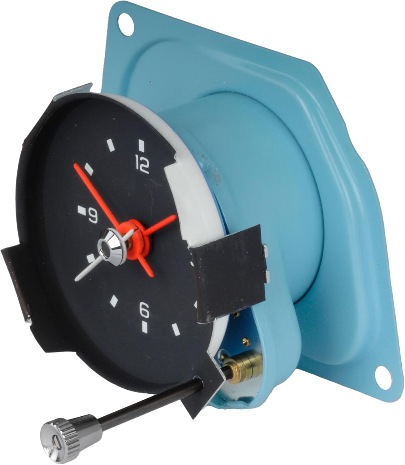 1977 Corvette Electric Clock – OE Style Replacement with White Luminescent Graphics – Direct Fit Quartz Movement