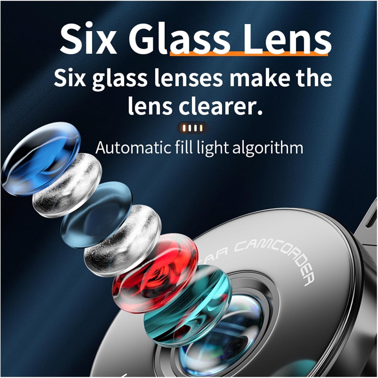 車用ダッシュカム 2 18K ダッシュカメラデュアルレンズリアビューカメラビデオレコーダーダッシュカムカメラ車両用ブラックボックス