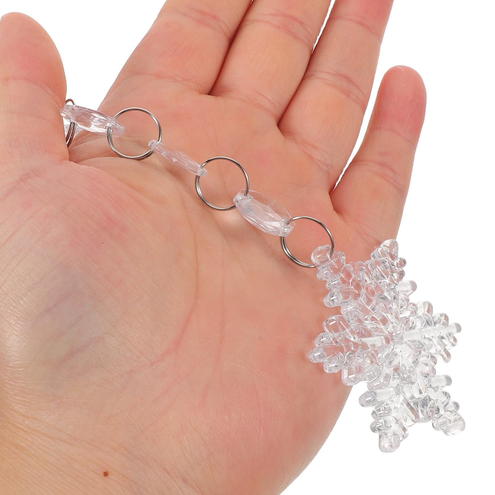 TOYANDONA 60 Stück Acryl Eiszapfen Weihnachtsbaumschmuck Transparente | Leicht, Robust und Wiederverwendbar, Bruchsicheres Acryl, Elegant für Feier, Raum und Saisonale Dekoration