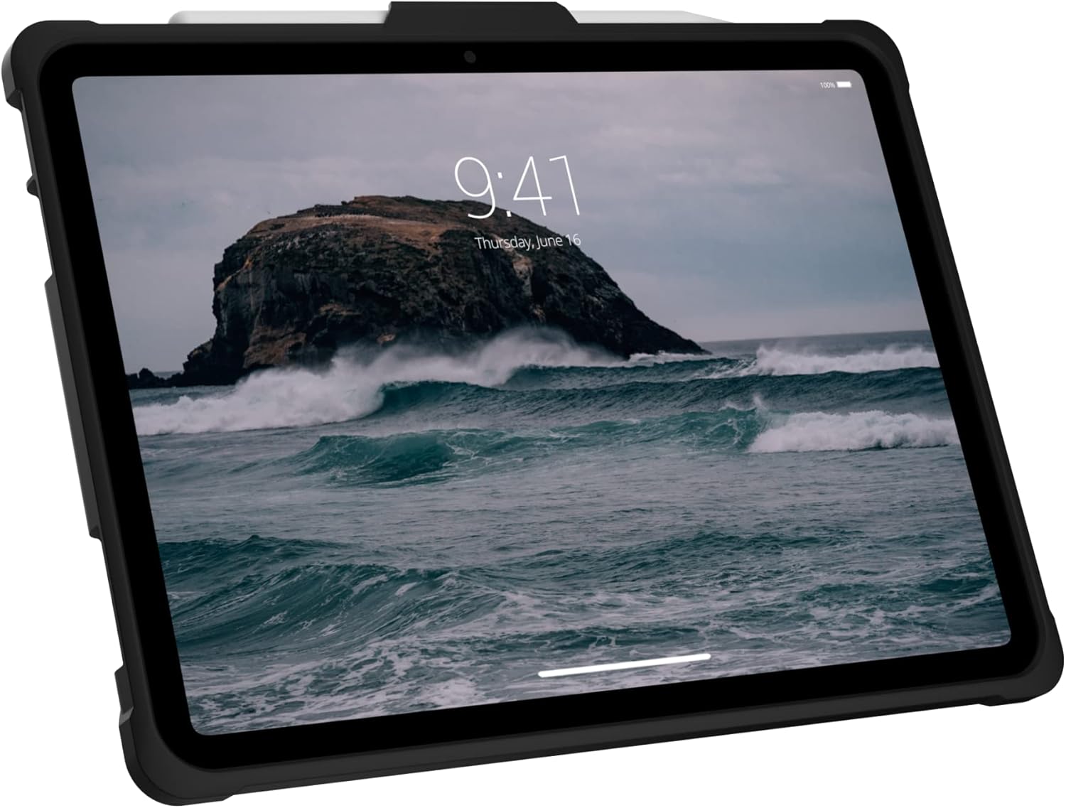 URBAN ARMOR GEAR UAG Designed for iPad 11" A16 11th Gen 2025, 10.9" 10th Gen 2022 Case A3354 A3355 A2696 - Rugged Protective Folio Cover w/Adjustable Handstrap & Pencil Holder, Metropolis Black