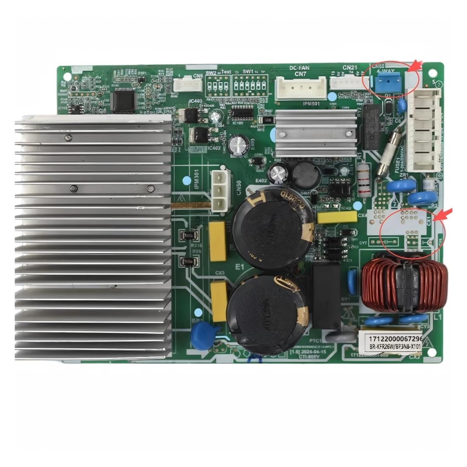 Circuit Board，-Compatible For Midea，For KFR-35W/BP3N1-(RX24Tmini+SDM15G60+LNK3206+ECN30622) 17122000066645 17122000A47254 17122000067296(17122000067296)