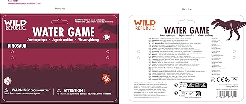 Miniatura 2 de Wild Republic Juegos de agua de dinosaurio, juguetes sensoriales, regalos para niños, juguetes de mano, recuerdos de fiesta, 6 pulgadas, multicolor
