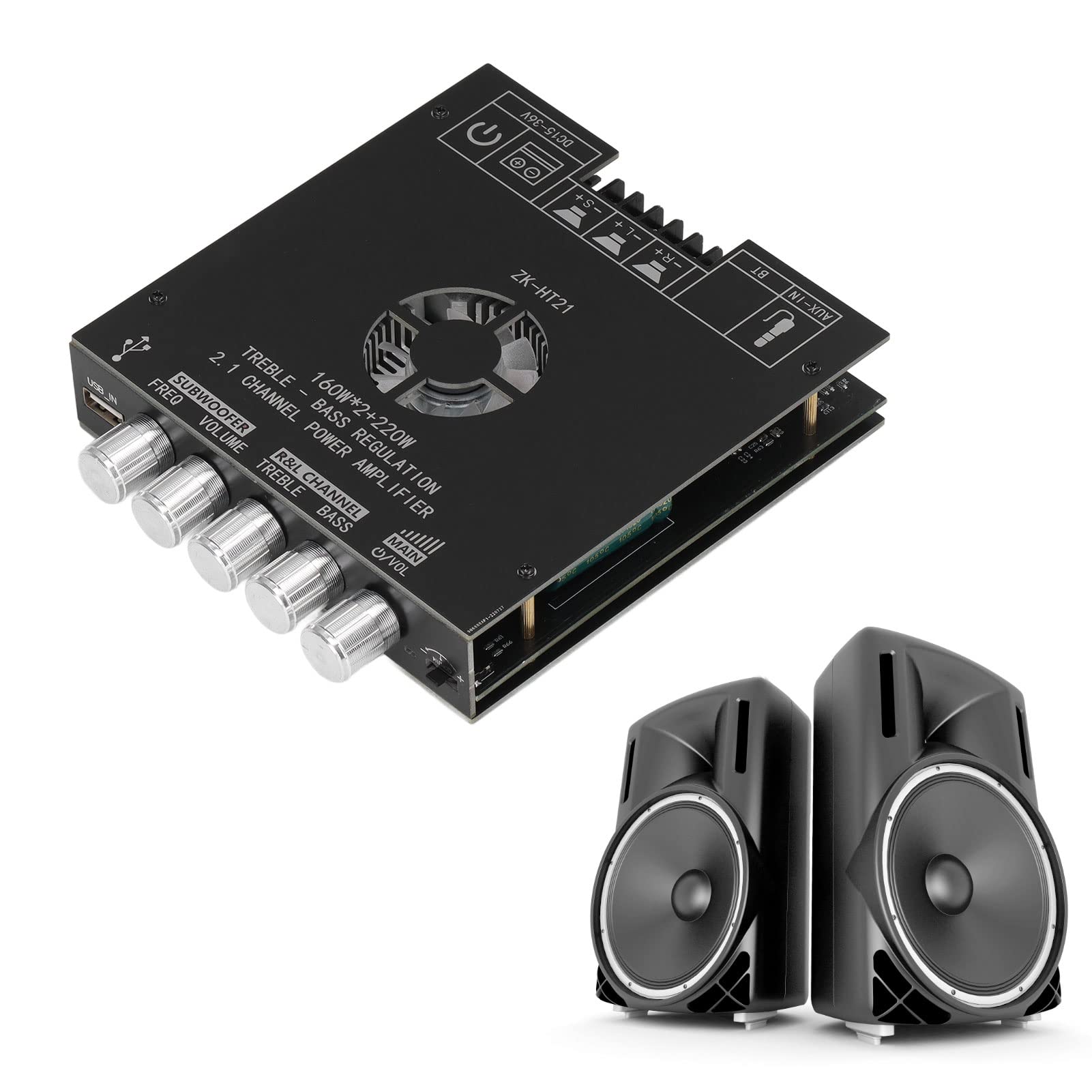 CHICIRIS ZK HT21 STABLA STABLOWA PRZEDSTAWIENIE STABILNOŚCI 2 2.1 KANALE 100W Ochrona Bezpieczeństwa dla Systemu Głośników HiFi