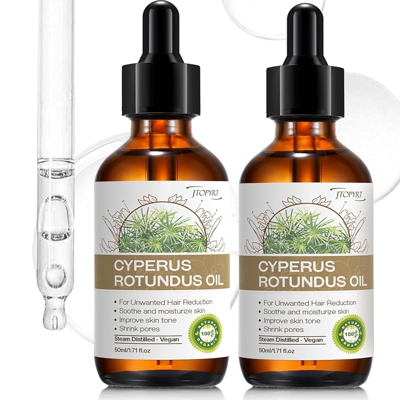 Óleo de Cyperus Rotundus Jtopyrt para cuidados após depilação, pacote com 2
