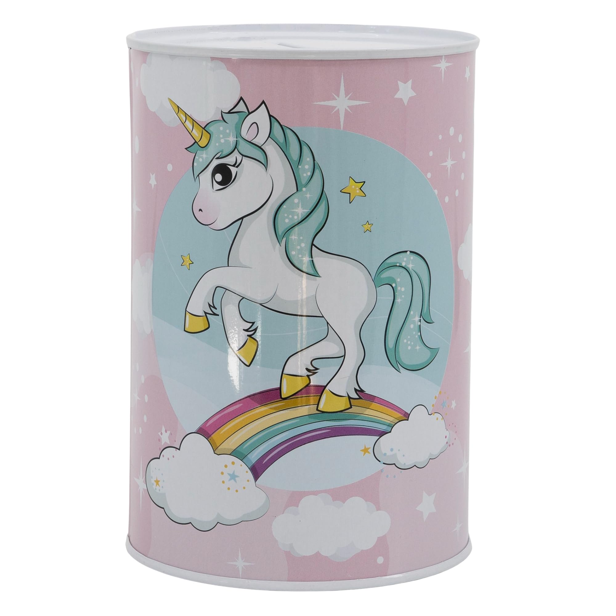 Stor Unicorn Metallic Piggy Bank, Children's Durable Money Box for Saving Coins And Cash
