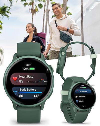 Miniatura 7 de Wearable4U Garmin Vivoactive 6 - Reloj inteligente de salud y fitness, AMOLED de 1.2 pulgadas, seguimiento deportivo GPS, hasta 11 días de batería,