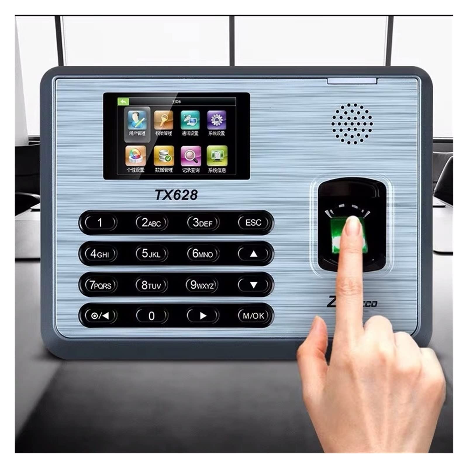 Timbratrice, cartellini marcatempo Upunch, Orologi marcatempo per dipendenti, Piccole Imprese, TX628, Macchina marcatempo con Impronte digitali per dipendenti