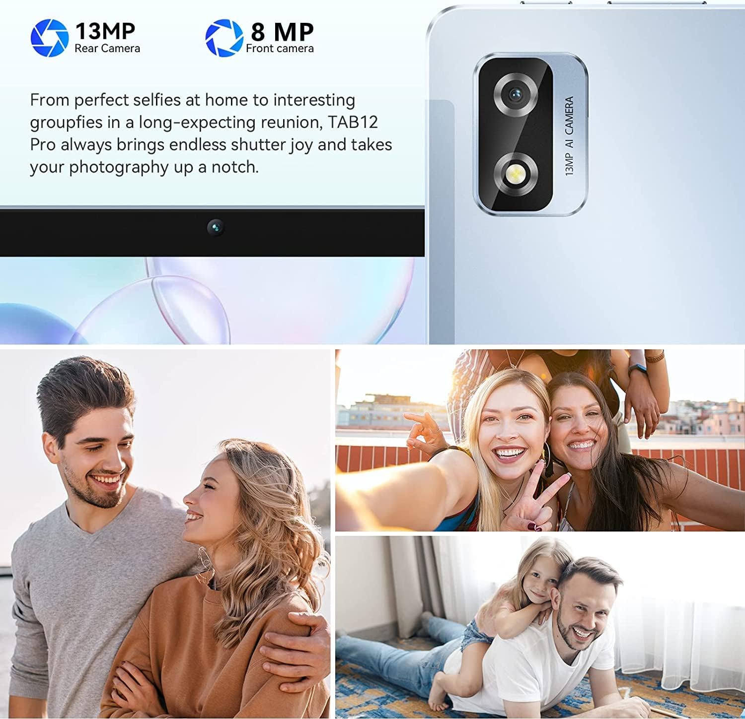 TYD Android Tablet 10.1 pollici 8 GB + 128 GB (1 TB TF), Octa core, 2,5 GHz, 8 MP + 13 MP, fotocamera 4G LTE, WiFi, Type-C (128 GB, silver) TYD Android Tablet 10.1 pollici 8 GB + 128 GB (1 TB TF), Octa core, 2,5 GHz, 8 MP + 13 MP, fotocamera 4G LTE, WiFi, Type-C (128 GB, silver)